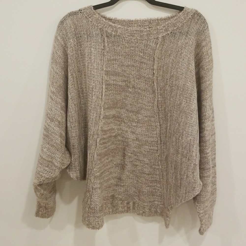 KENSIE Brown Knit Flowy Bell Sleeve Size S Sweater